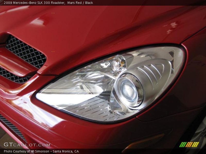Mars Red / Black 2009 Mercedes-Benz SLK 300 Roadster