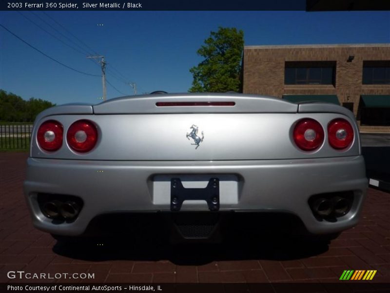 Silver Metallic / Black 2003 Ferrari 360 Spider