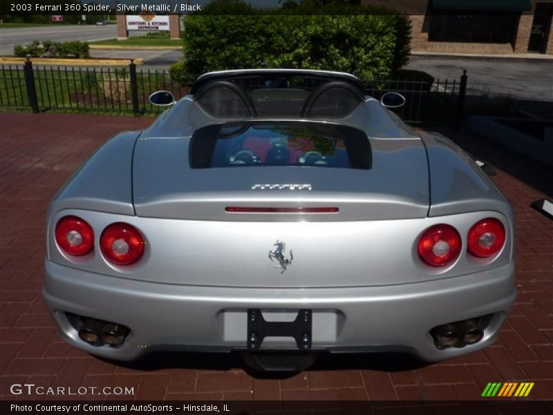 Silver Metallic / Black 2003 Ferrari 360 Spider