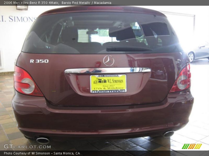 Barolo Red Metallic / Macadamia 2006 Mercedes-Benz R 350 4Matic