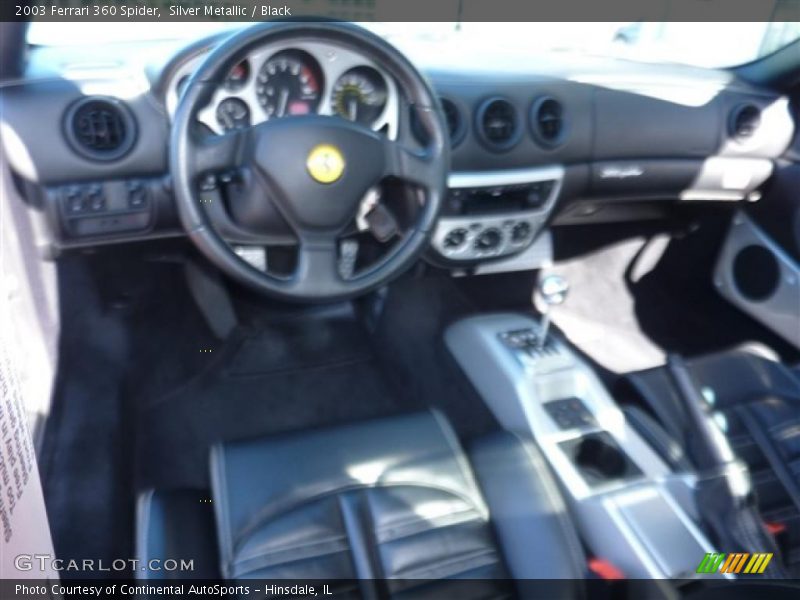 Silver Metallic / Black 2003 Ferrari 360 Spider