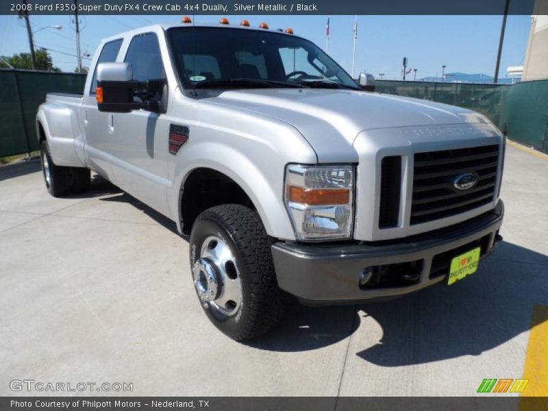 Silver Metallic / Black 2008 Ford F350 Super Duty FX4 Crew Cab 4x4 Dually