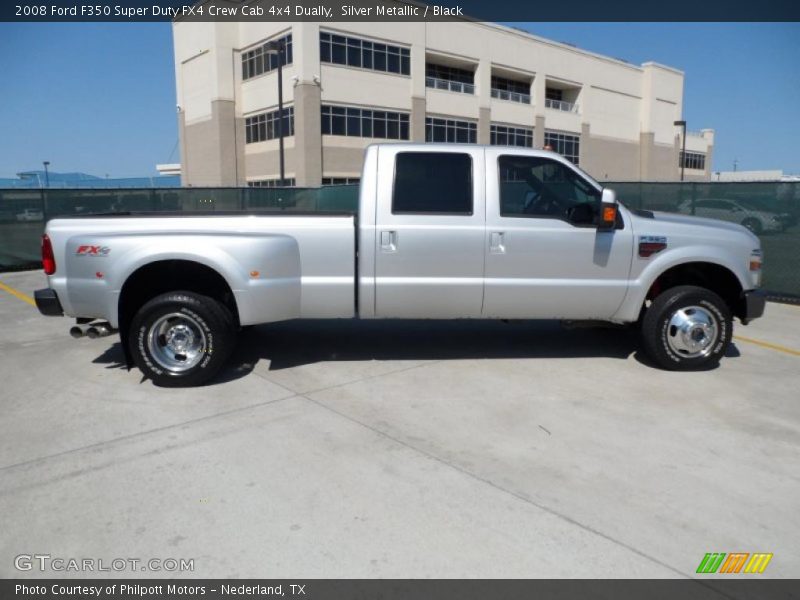 Silver Metallic / Black 2008 Ford F350 Super Duty FX4 Crew Cab 4x4 Dually