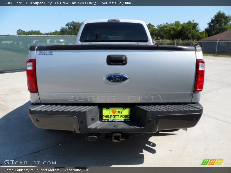 Silver Metallic / Black 2008 Ford F350 Super Duty FX4 Crew Cab 4x4 Dually