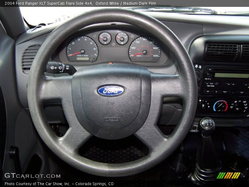 Oxford White / Medium Dark Flint 2004 Ford Ranger XLT SuperCab Flare Side 4x4