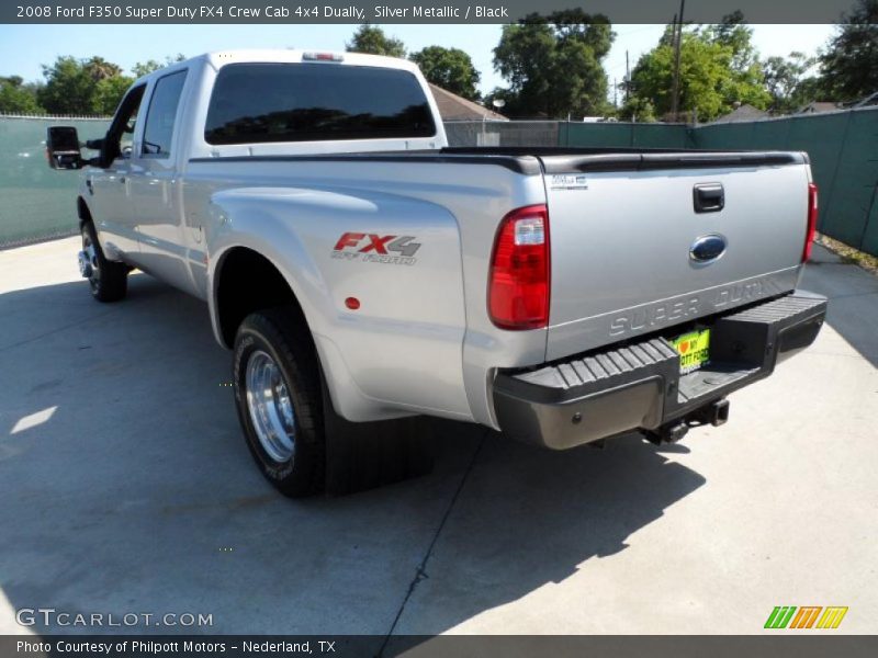 Silver Metallic / Black 2008 Ford F350 Super Duty FX4 Crew Cab 4x4 Dually
