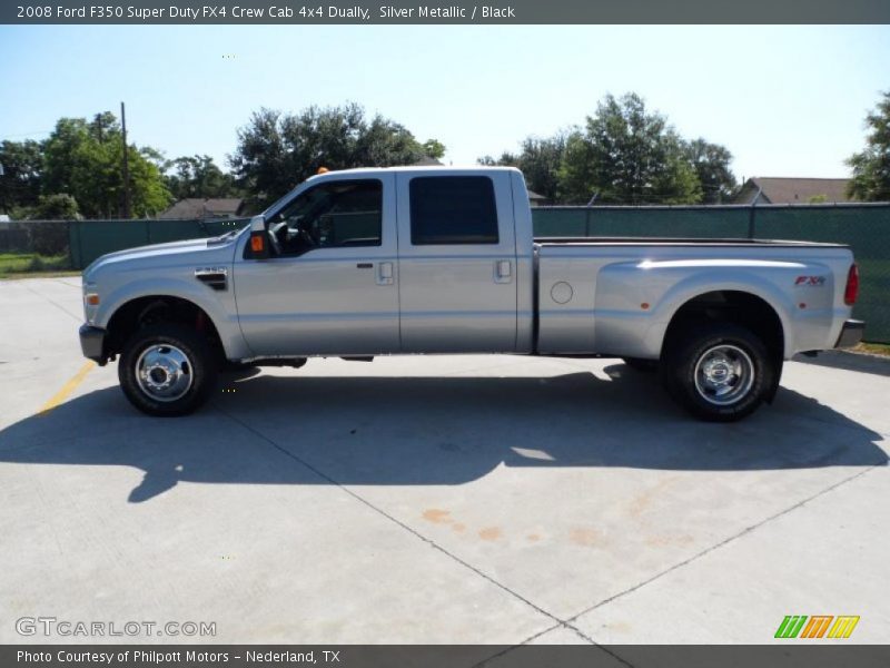 Silver Metallic / Black 2008 Ford F350 Super Duty FX4 Crew Cab 4x4 Dually