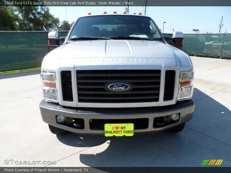 Silver Metallic / Black 2008 Ford F350 Super Duty FX4 Crew Cab 4x4 Dually