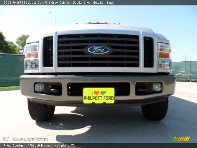 Silver Metallic / Black 2008 Ford F350 Super Duty FX4 Crew Cab 4x4 Dually