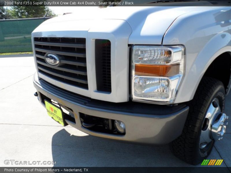 Silver Metallic / Black 2008 Ford F350 Super Duty FX4 Crew Cab 4x4 Dually