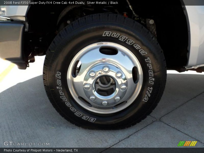 Silver Metallic / Black 2008 Ford F350 Super Duty FX4 Crew Cab 4x4 Dually