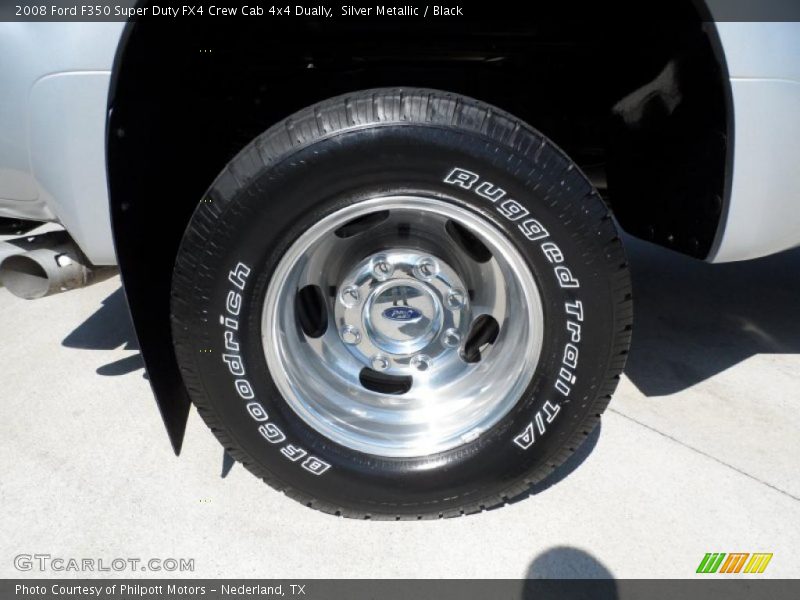 Silver Metallic / Black 2008 Ford F350 Super Duty FX4 Crew Cab 4x4 Dually