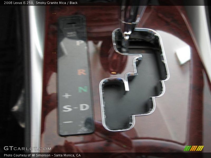 Smoky Granite Mica / Black 2008 Lexus IS 250
