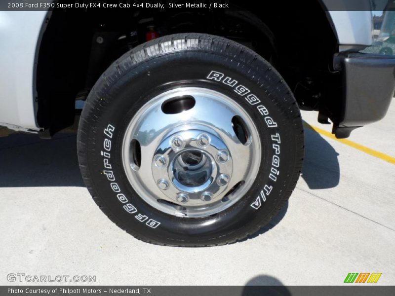 Silver Metallic / Black 2008 Ford F350 Super Duty FX4 Crew Cab 4x4 Dually
