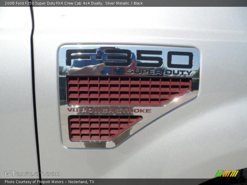 Silver Metallic / Black 2008 Ford F350 Super Duty FX4 Crew Cab 4x4 Dually