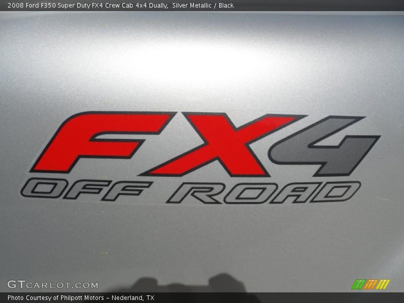 Silver Metallic / Black 2008 Ford F350 Super Duty FX4 Crew Cab 4x4 Dually