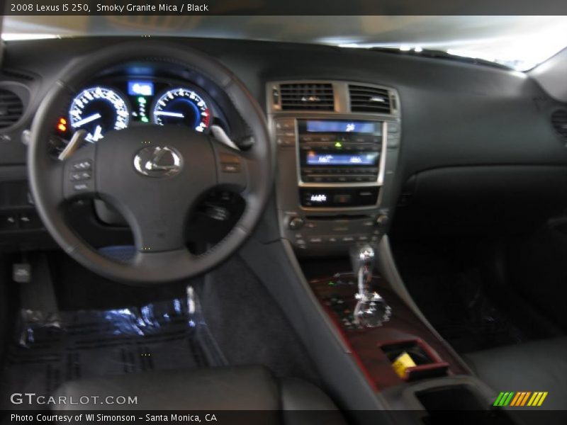 Smoky Granite Mica / Black 2008 Lexus IS 250