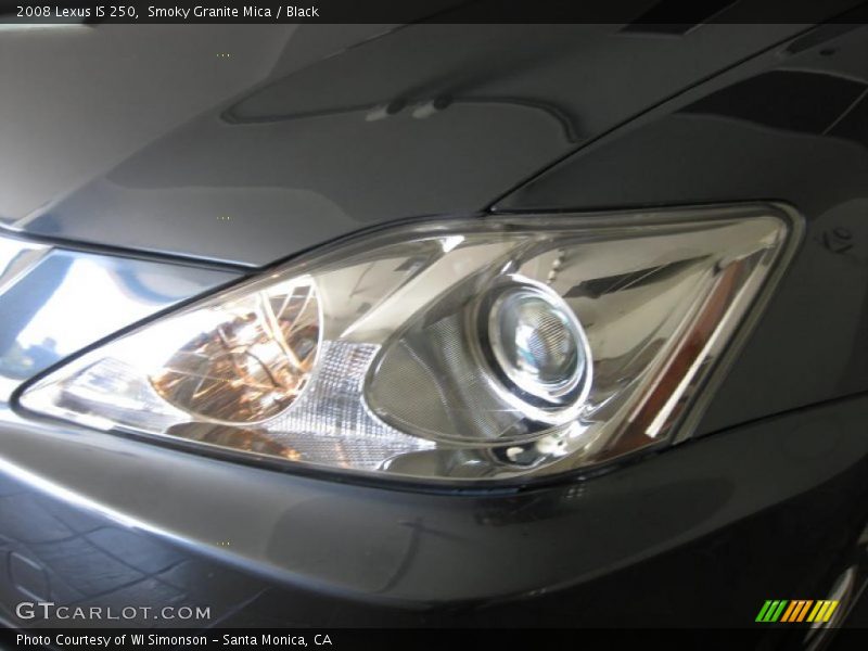 Smoky Granite Mica / Black 2008 Lexus IS 250