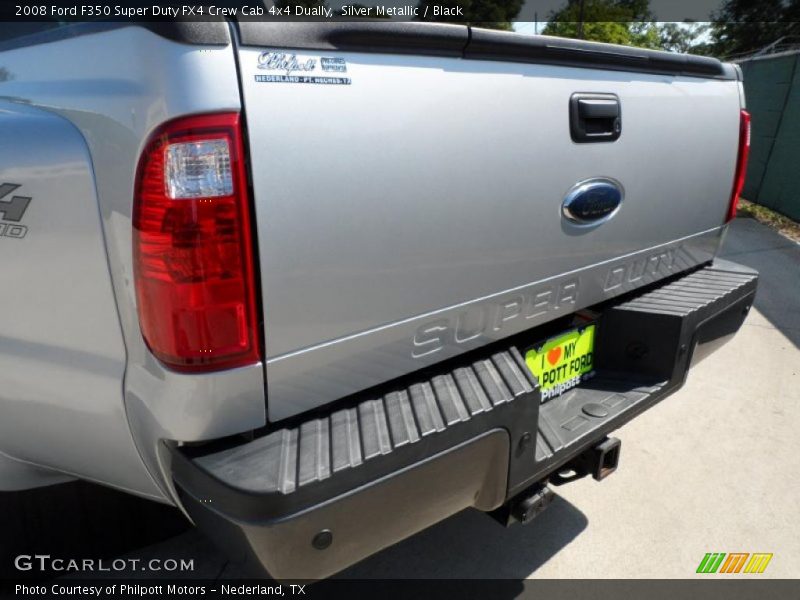Silver Metallic / Black 2008 Ford F350 Super Duty FX4 Crew Cab 4x4 Dually