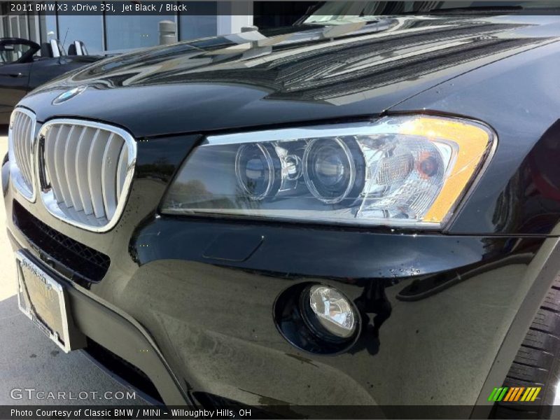 Jet Black / Black 2011 BMW X3 xDrive 35i
