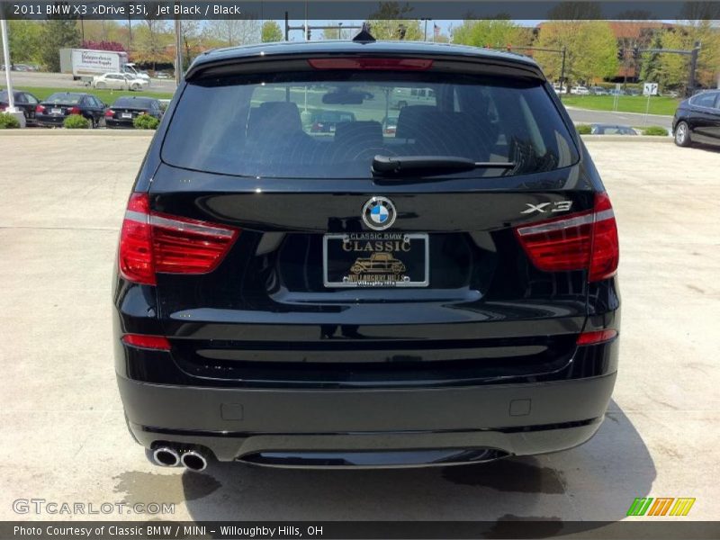 Jet Black / Black 2011 BMW X3 xDrive 35i