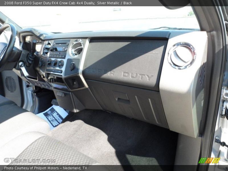 Silver Metallic / Black 2008 Ford F350 Super Duty FX4 Crew Cab 4x4 Dually