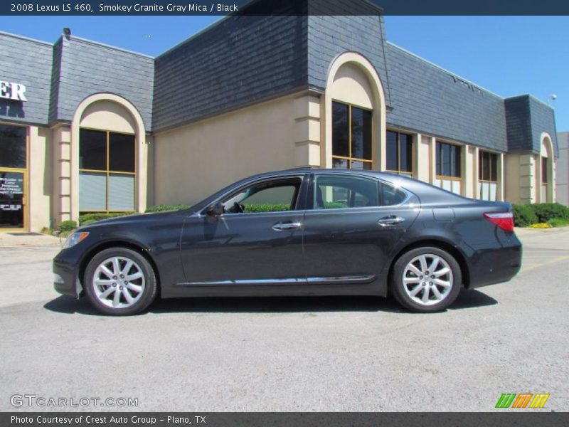 Smokey Granite Gray Mica / Black 2008 Lexus LS 460