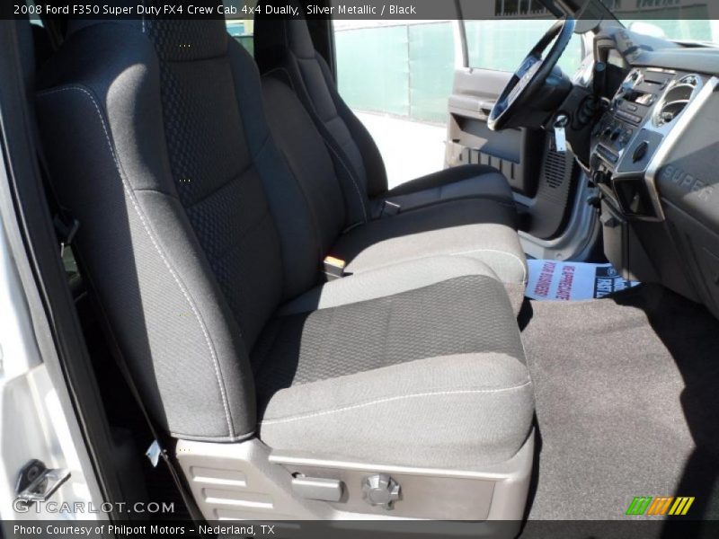 Silver Metallic / Black 2008 Ford F350 Super Duty FX4 Crew Cab 4x4 Dually