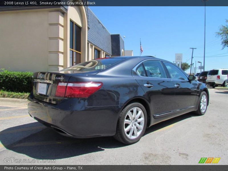 Smokey Granite Gray Mica / Black 2008 Lexus LS 460