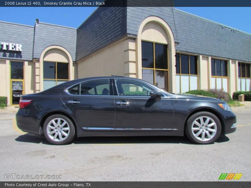 Smokey Granite Gray Mica / Black 2008 Lexus LS 460