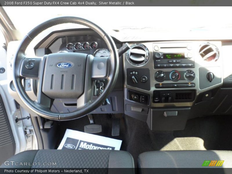 Silver Metallic / Black 2008 Ford F350 Super Duty FX4 Crew Cab 4x4 Dually