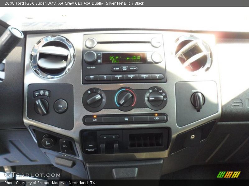 Silver Metallic / Black 2008 Ford F350 Super Duty FX4 Crew Cab 4x4 Dually