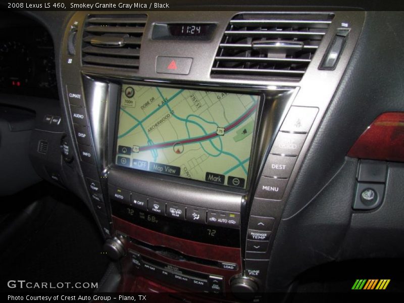 Smokey Granite Gray Mica / Black 2008 Lexus LS 460