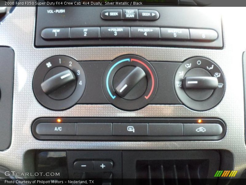 Silver Metallic / Black 2008 Ford F350 Super Duty FX4 Crew Cab 4x4 Dually