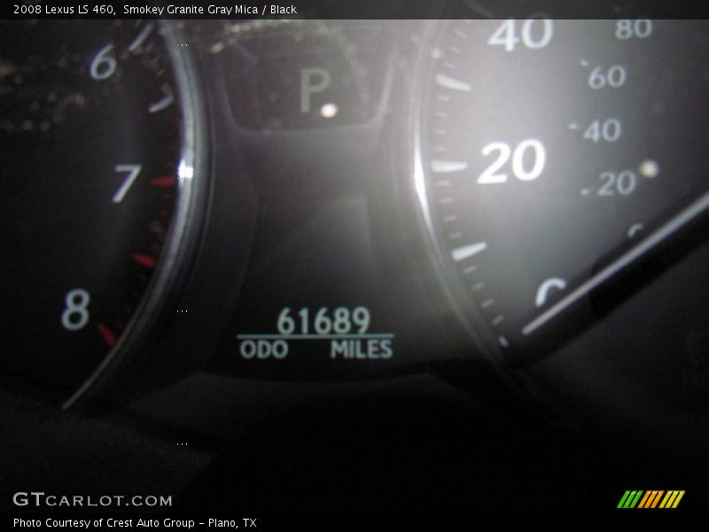 Smokey Granite Gray Mica / Black 2008 Lexus LS 460