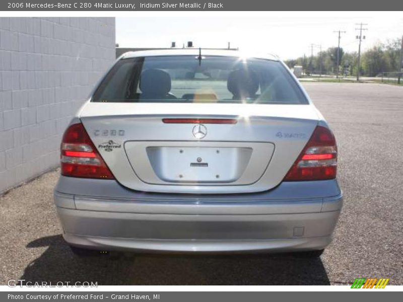 Iridium Silver Metallic / Black 2006 Mercedes-Benz C 280 4Matic Luxury