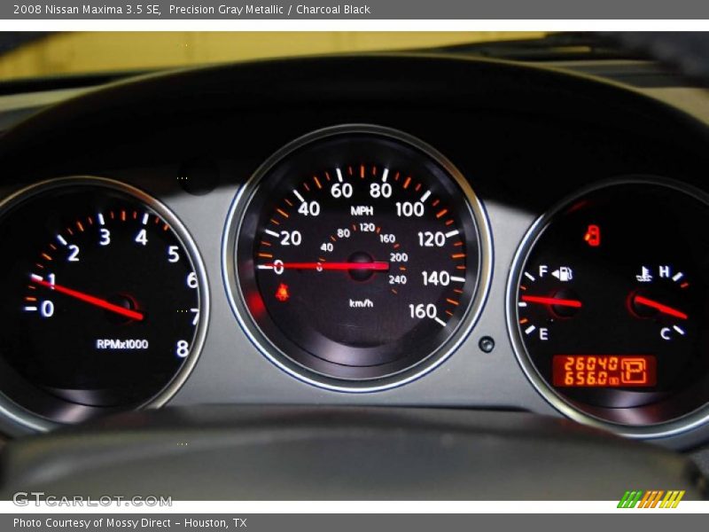 Precision Gray Metallic / Charcoal Black 2008 Nissan Maxima 3.5 SE