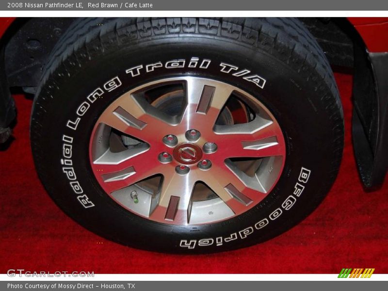 Red Brawn / Cafe Latte 2008 Nissan Pathfinder LE