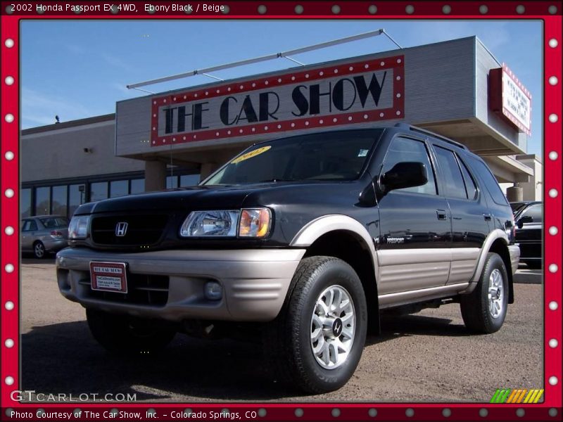 Ebony Black / Beige 2002 Honda Passport EX 4WD