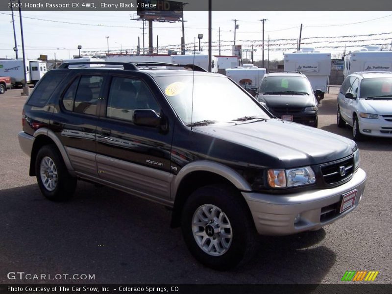 Ebony Black / Beige 2002 Honda Passport EX 4WD