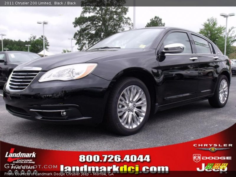 Black / Black 2011 Chrysler 200 Limited
