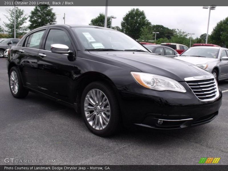 Black / Black 2011 Chrysler 200 Limited