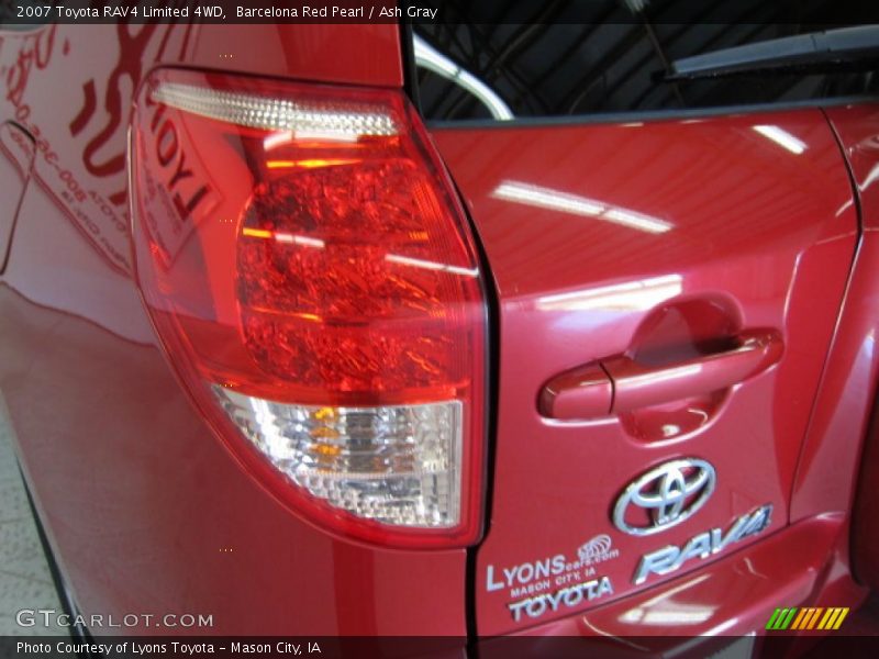 Barcelona Red Pearl / Ash Gray 2007 Toyota RAV4 Limited 4WD