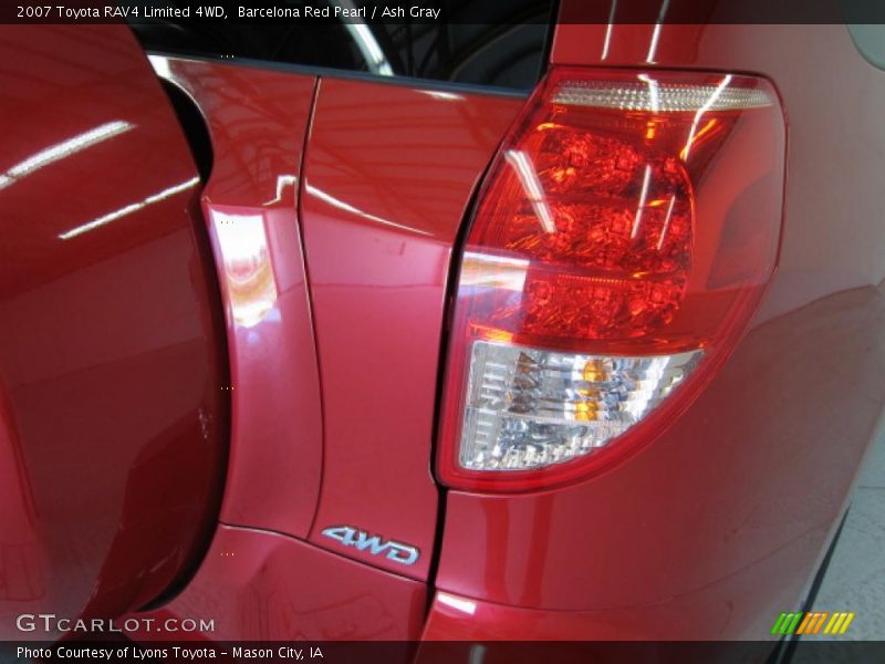 Barcelona Red Pearl / Ash Gray 2007 Toyota RAV4 Limited 4WD