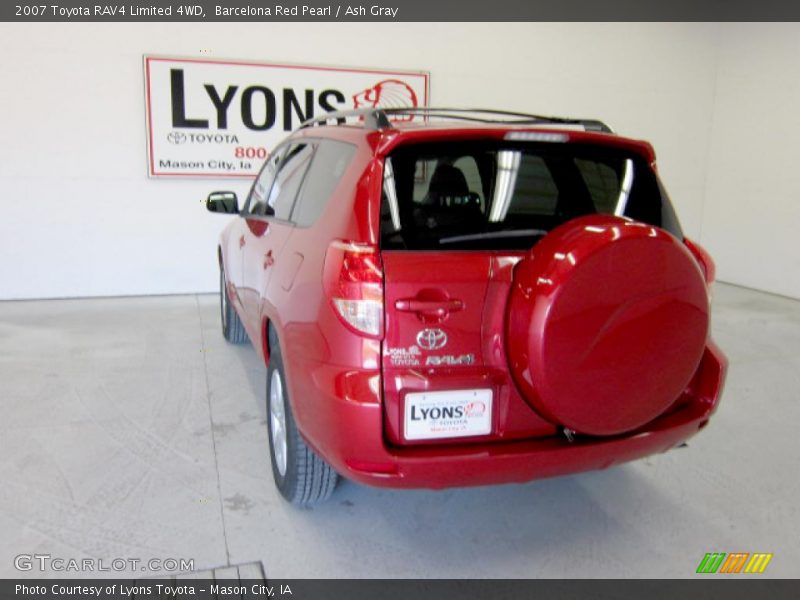 Barcelona Red Pearl / Ash Gray 2007 Toyota RAV4 Limited 4WD