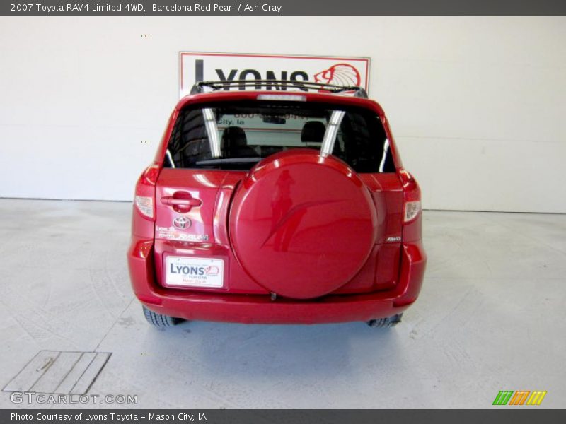 Barcelona Red Pearl / Ash Gray 2007 Toyota RAV4 Limited 4WD