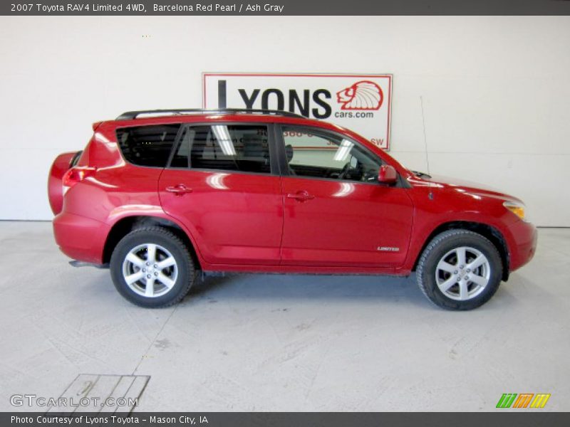 Barcelona Red Pearl / Ash Gray 2007 Toyota RAV4 Limited 4WD