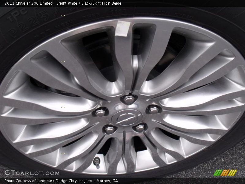 Bright White / Black/Light Frost Beige 2011 Chrysler 200 Limited