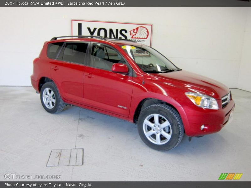 Barcelona Red Pearl / Ash Gray 2007 Toyota RAV4 Limited 4WD