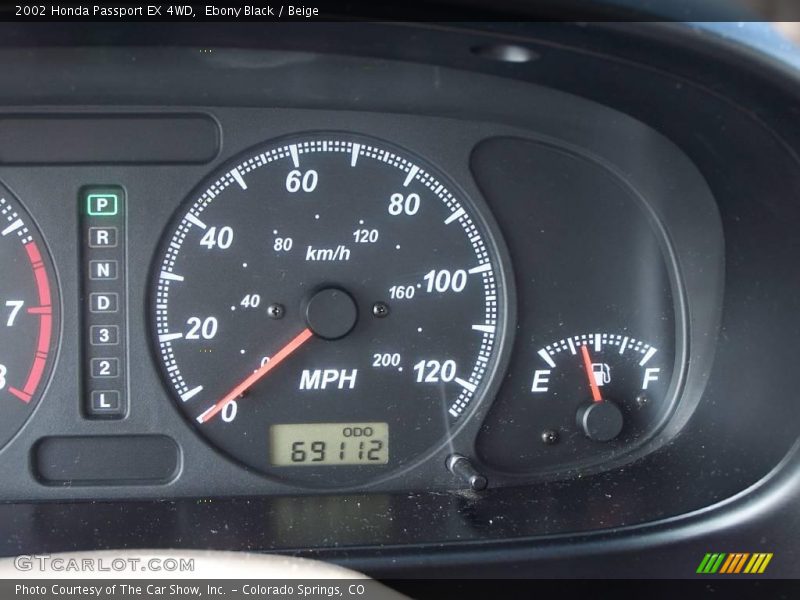 Ebony Black / Beige 2002 Honda Passport EX 4WD